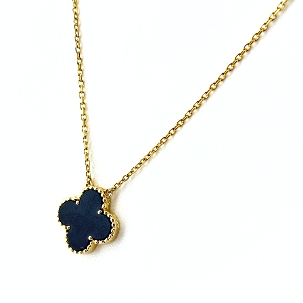 VAN CLEEF & ARPELS Vintage Gold Onyx Necklace